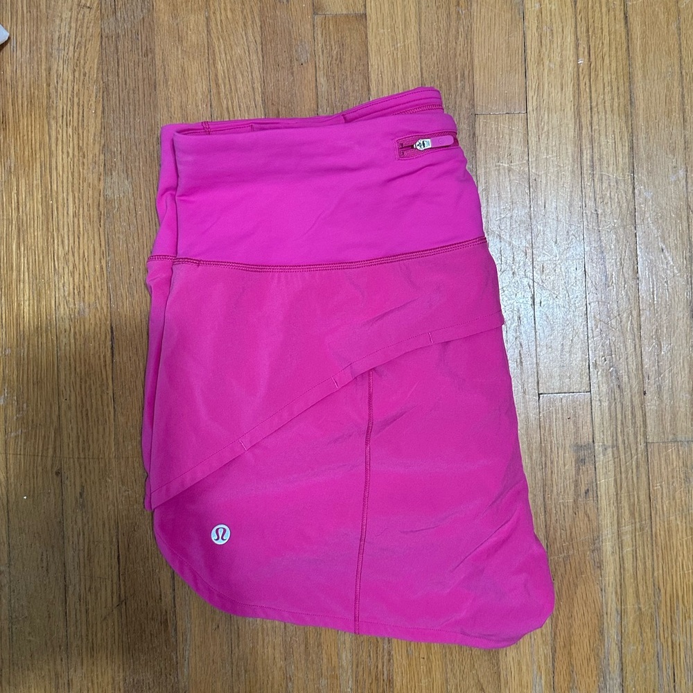 LULULEMON SONIC PINK SPEED UP HIGH RISE LINED SHORT 4”
